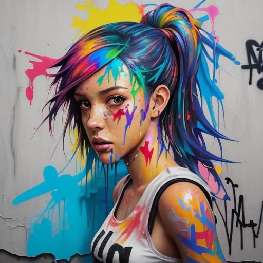 Graffiti Art: The Name Ellie in Spray Paint