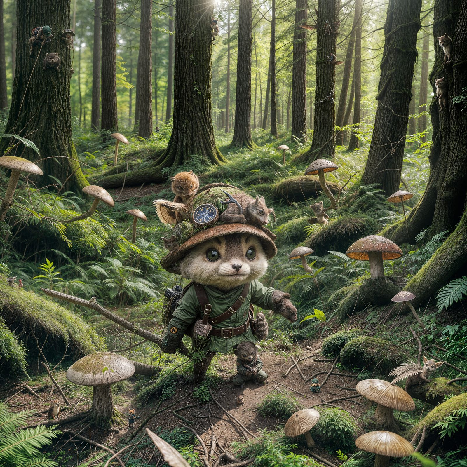 Teemo Hunts Mushrooms in League of Legends Forest