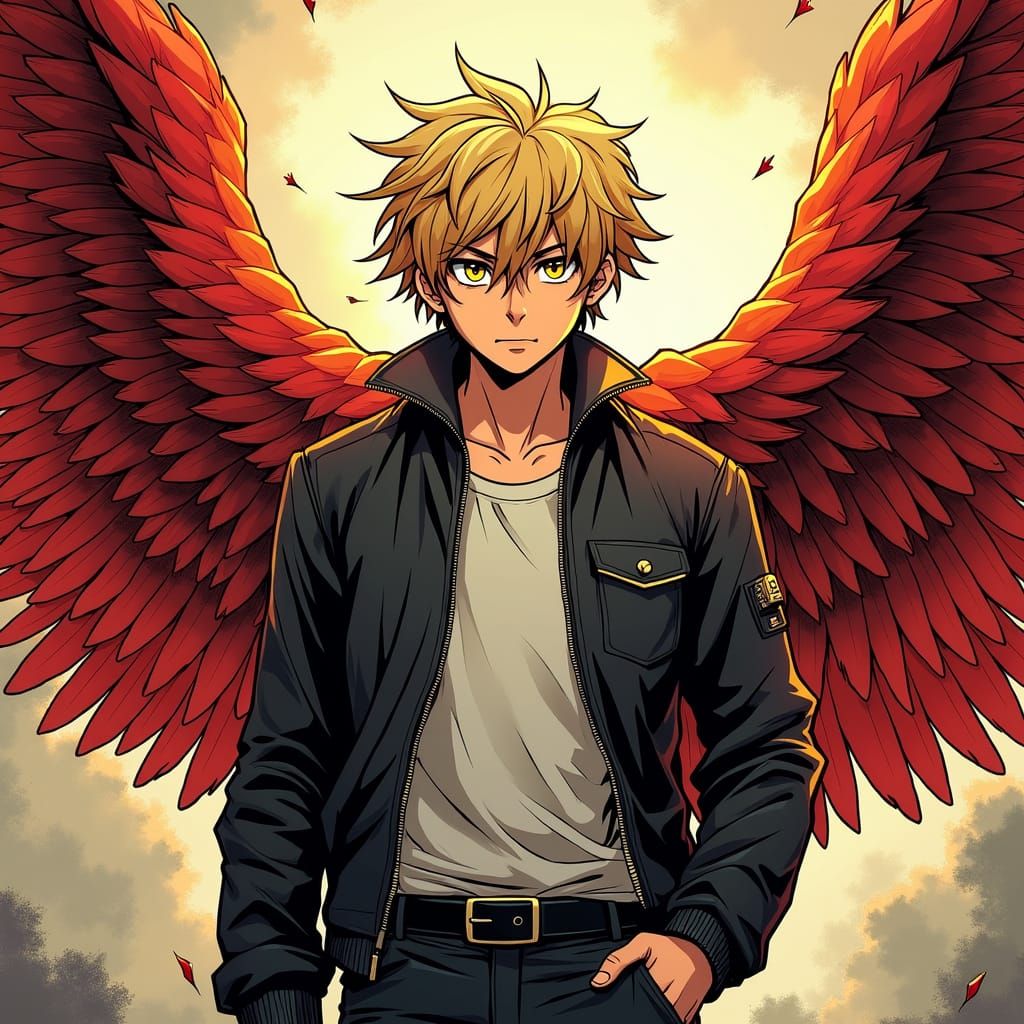 Manga Student Inherits Majestic Wings in Comic Panel