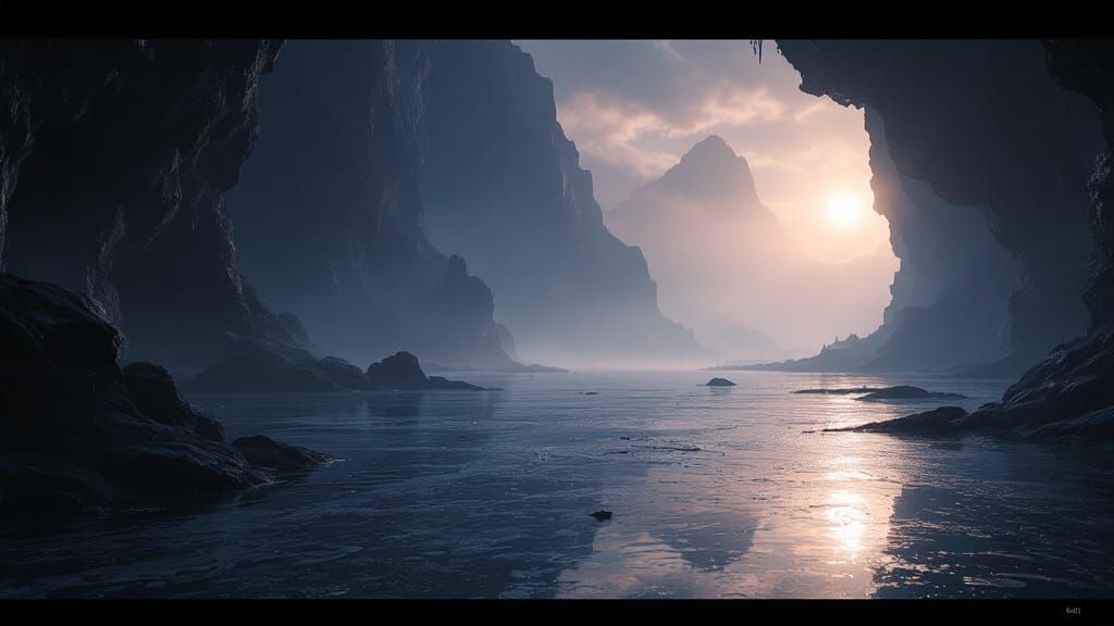 Senua's Saga: Hellblade II Scene in Warm and Cool Lighting