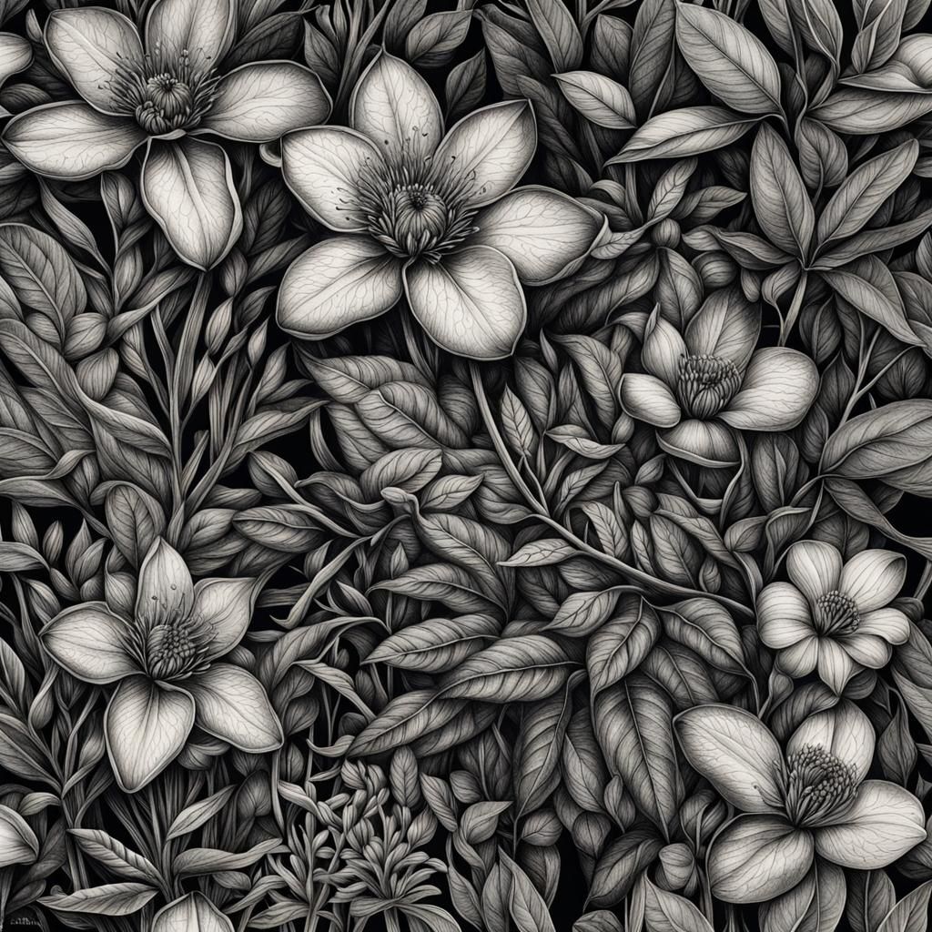 Botanical Ink Drawings