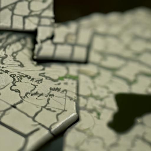 Detailed Alternate History Map in 3D Unreal Engine