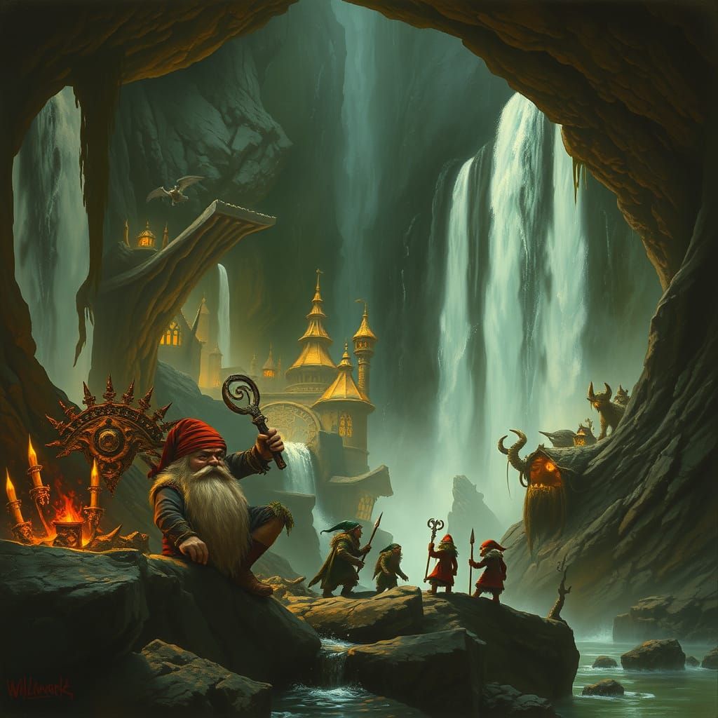 Underground City of Dwarves, Elves, and Vampires