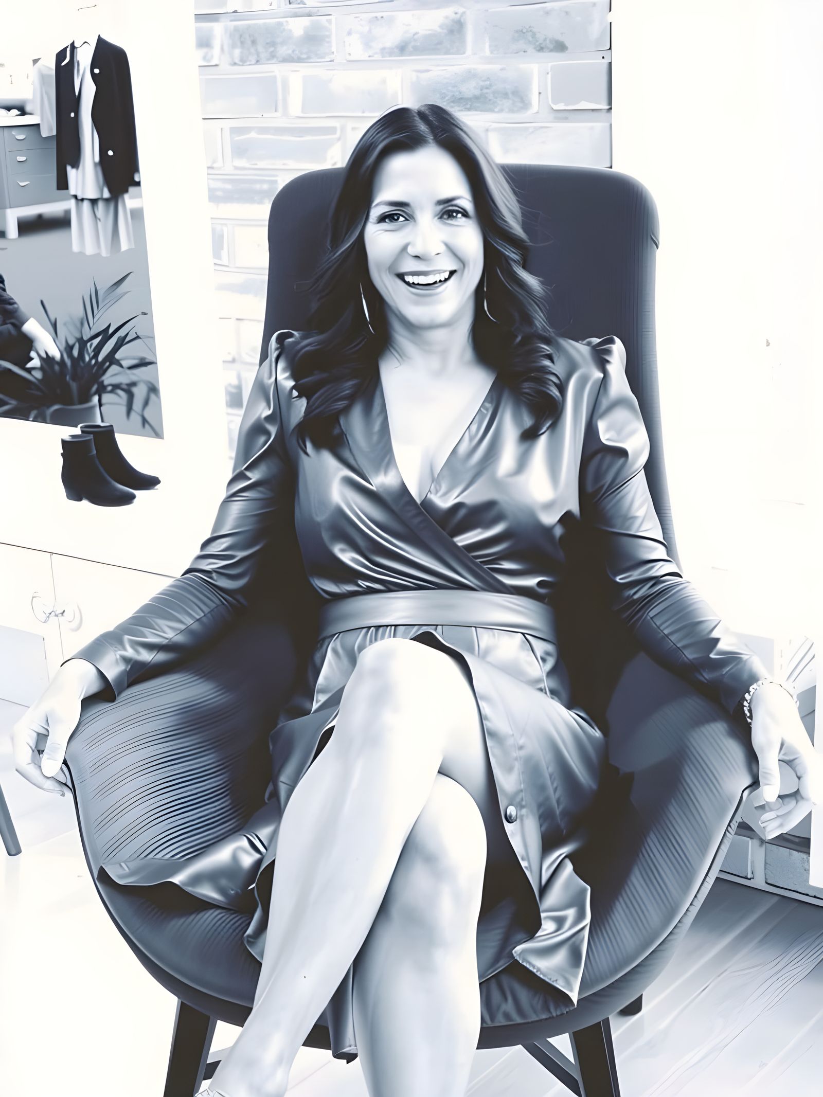 Confident Woman in Modern Elegance