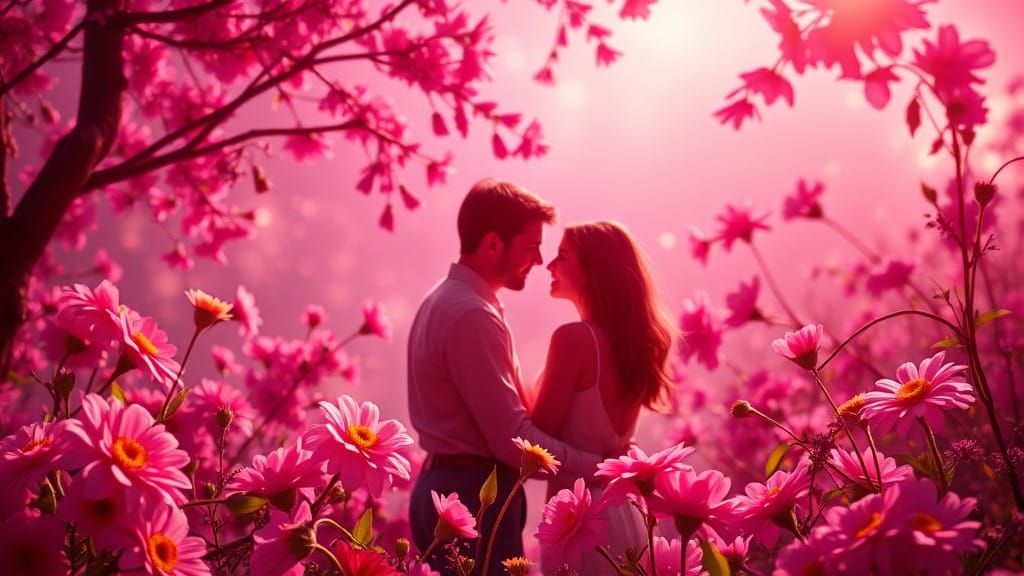 Vibrant Disco Floral Dance