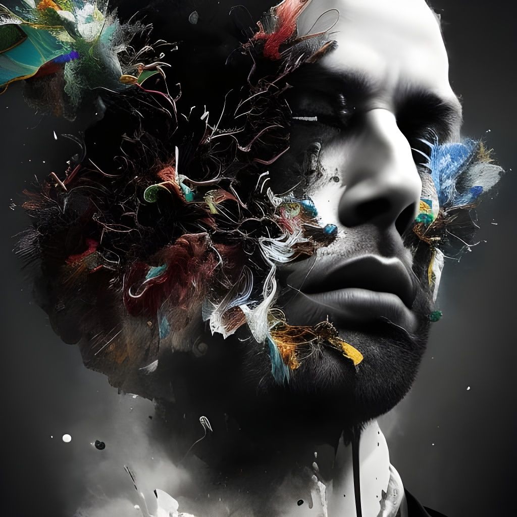 Ink Geyser Erupting from Book, Hyperrealistic Concept Art