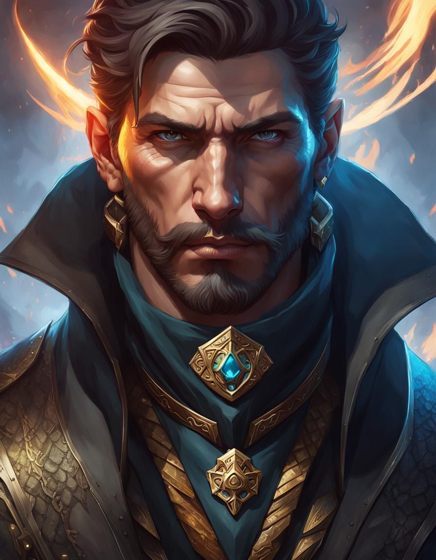 Snake Mercenary Concept Art in Fantasy Style