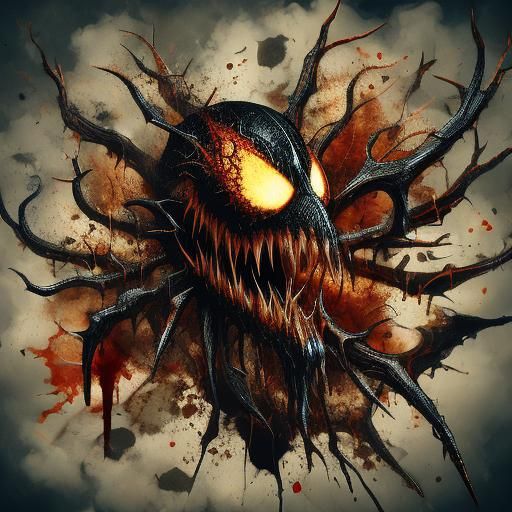 Carnage and Venom Halloween Fusion