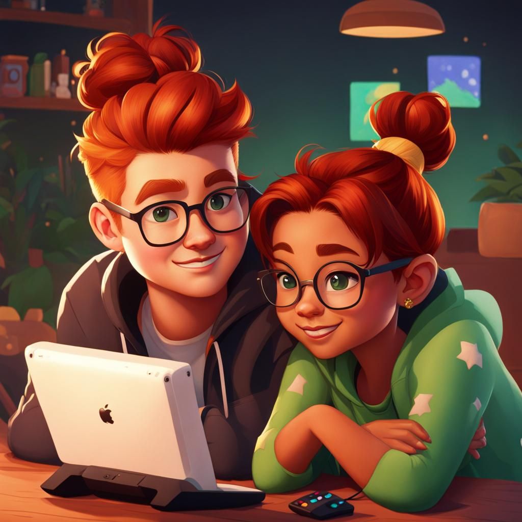 Man and Woman Cuddling While Playing Video Games