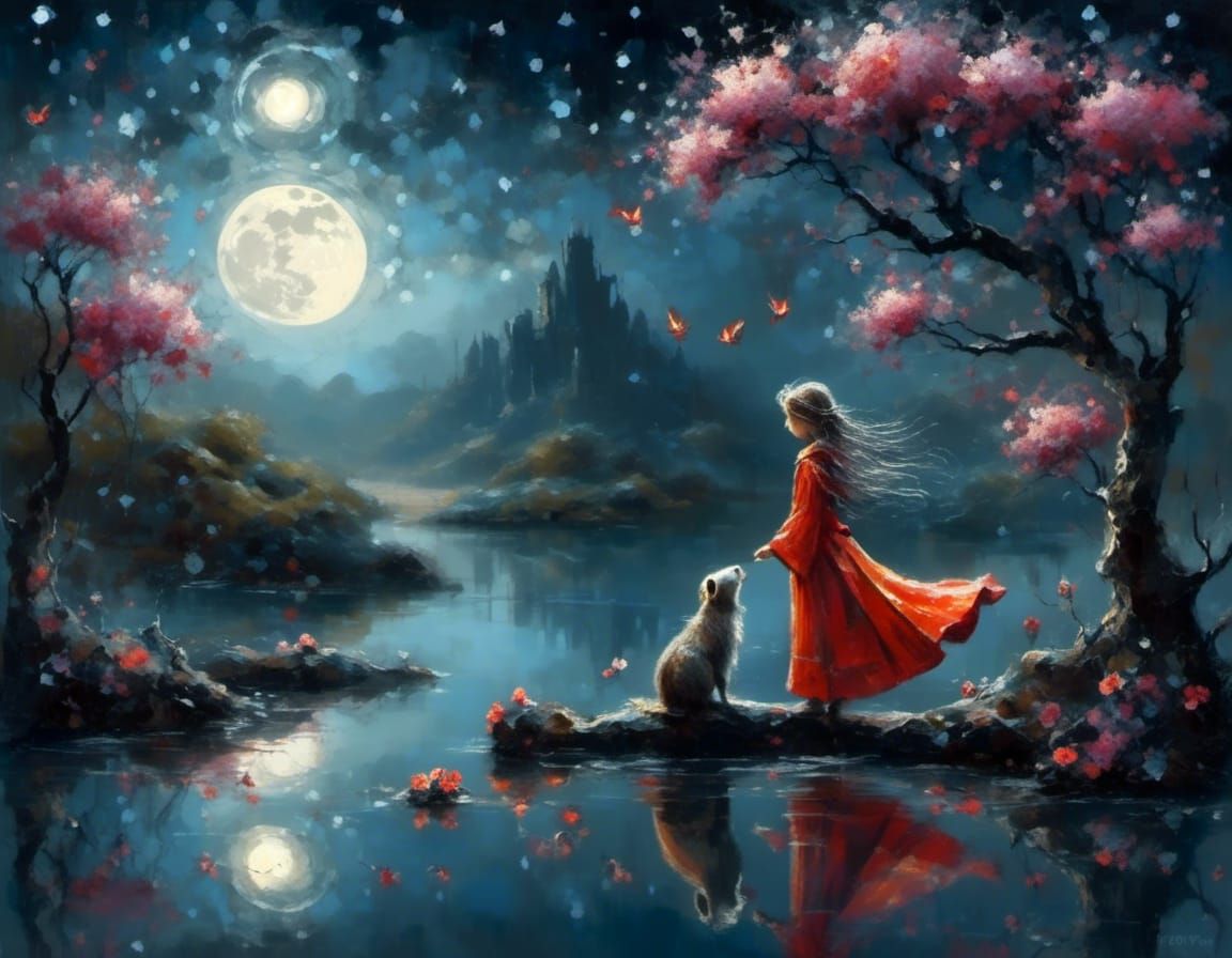 Wafting moonlight dreams