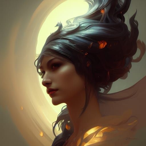 Intricate Portrait of an Evil Goddess