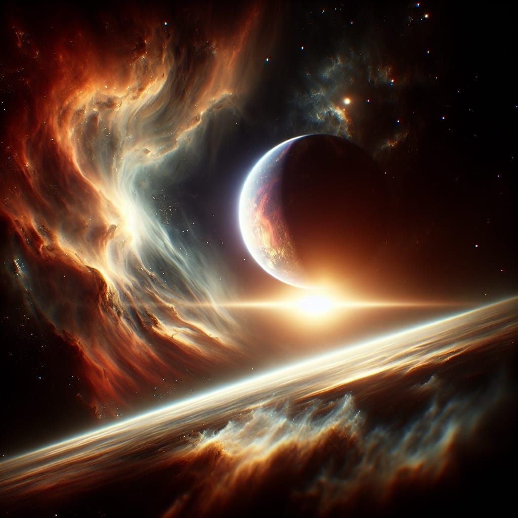 Dramatic Super-Terrestrial Planet Film Still