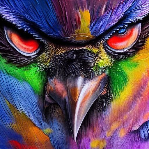 Hyperrealistic Birds in Flight: Splash Art Concept