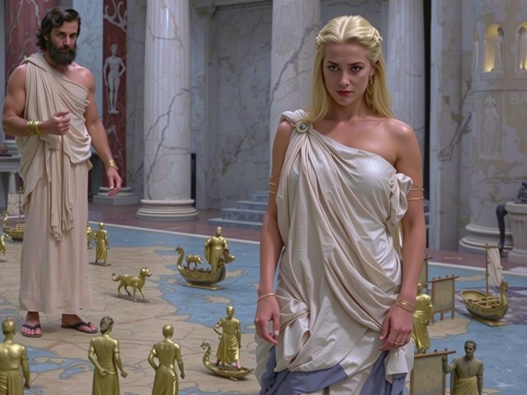 Zeus and Hera Manipulate Mortal Destinies in Temple