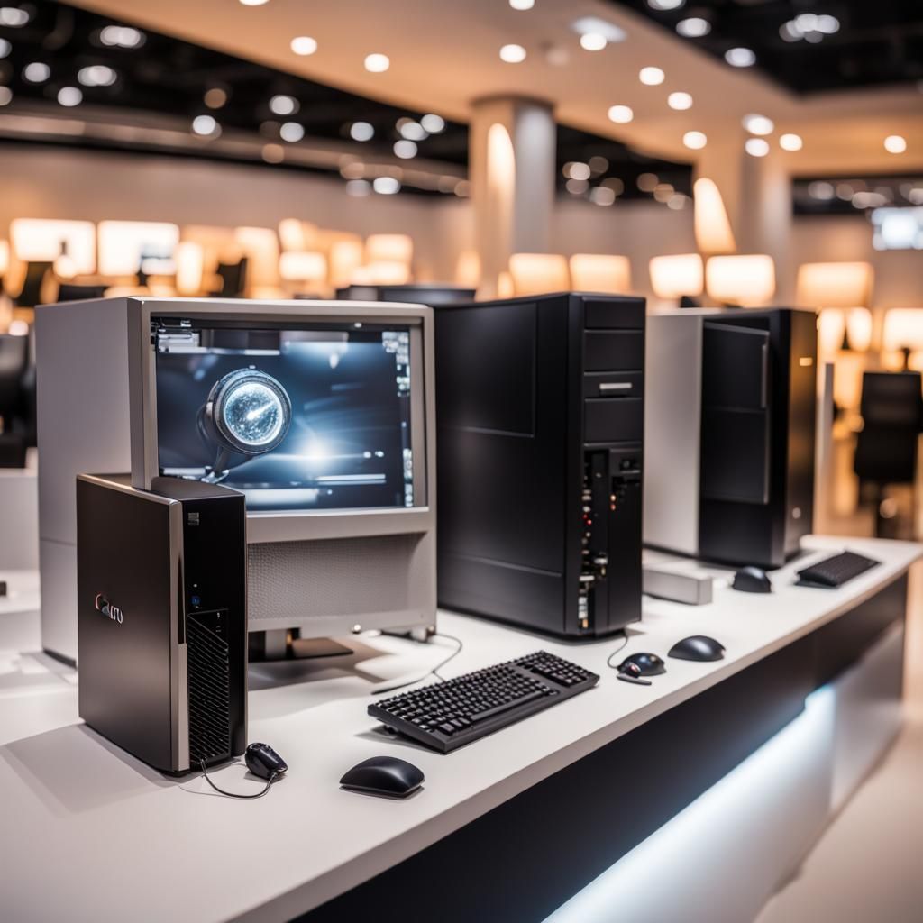 Luxurious Personal Computer Exhibition in Natural Lighting