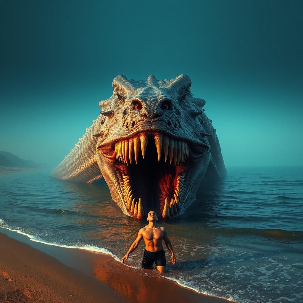 Terrifying Sea Serpent Emerges From the Deep