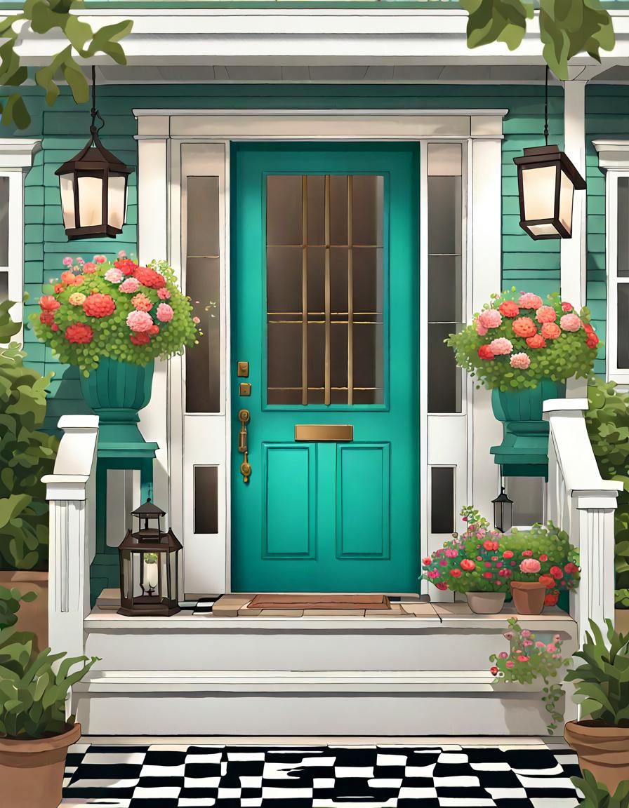 Front porch of a cozy house