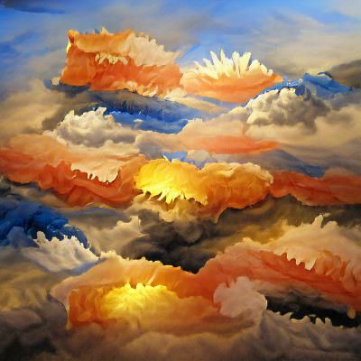 Abstract AI-Generated Image from Empty Prompt