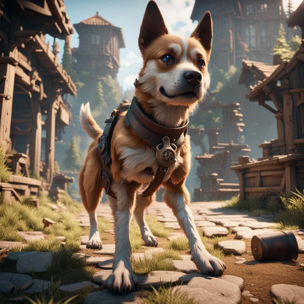 Cinematic 3D Game Still in 8K Resolution