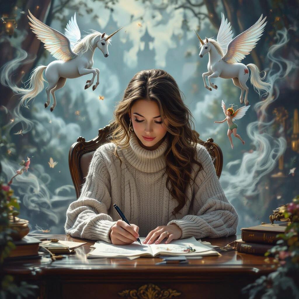 Fantasy Author's World Comes Alive, Dreamy Art Style