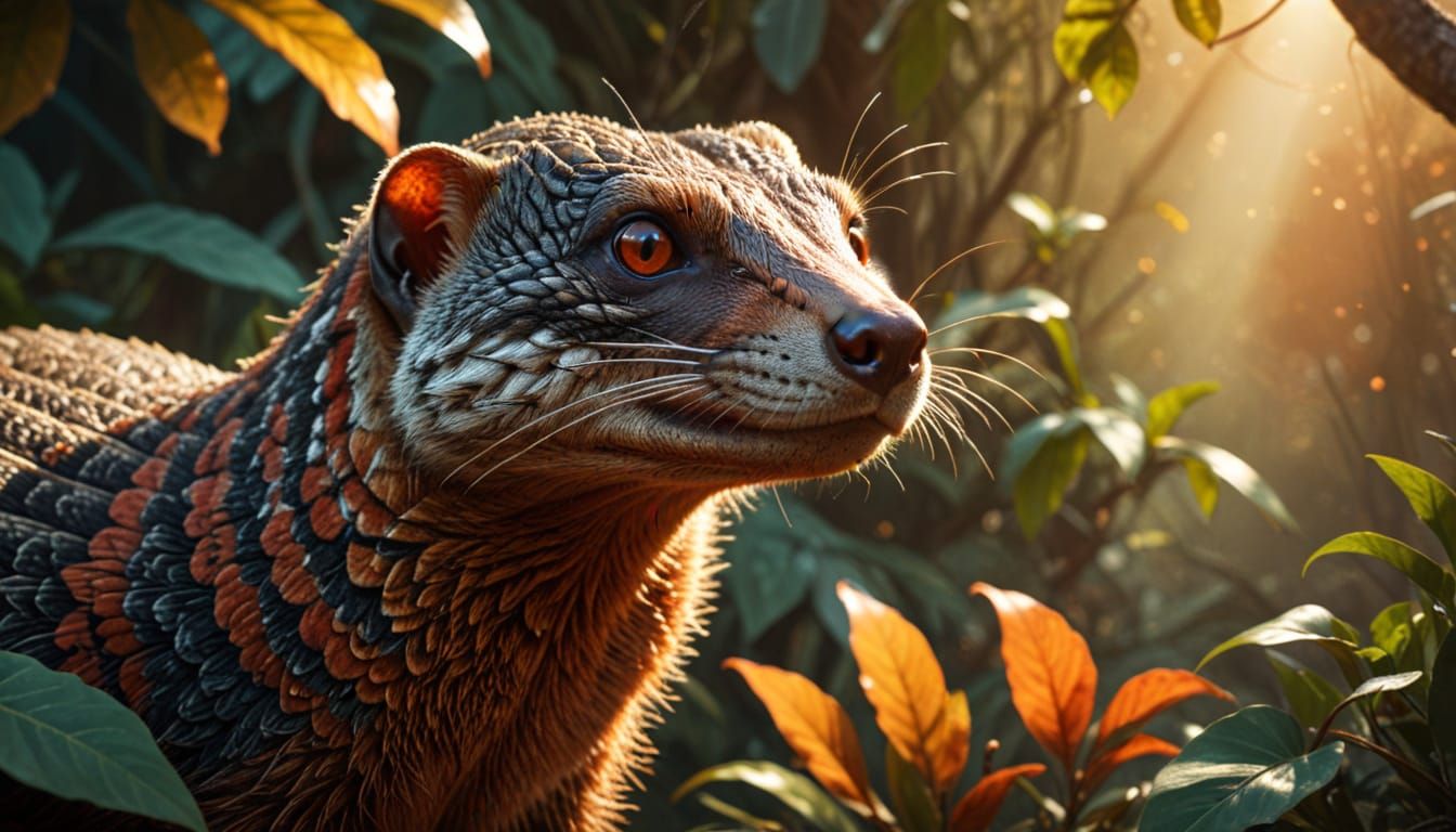 Mongoose vs Cobra Wildlife Concept Art
