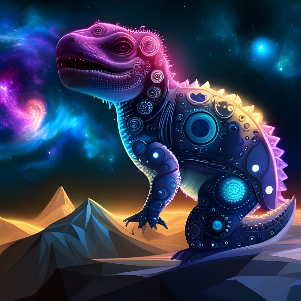 Baby Robot Dinosaur Watches Starlit Night