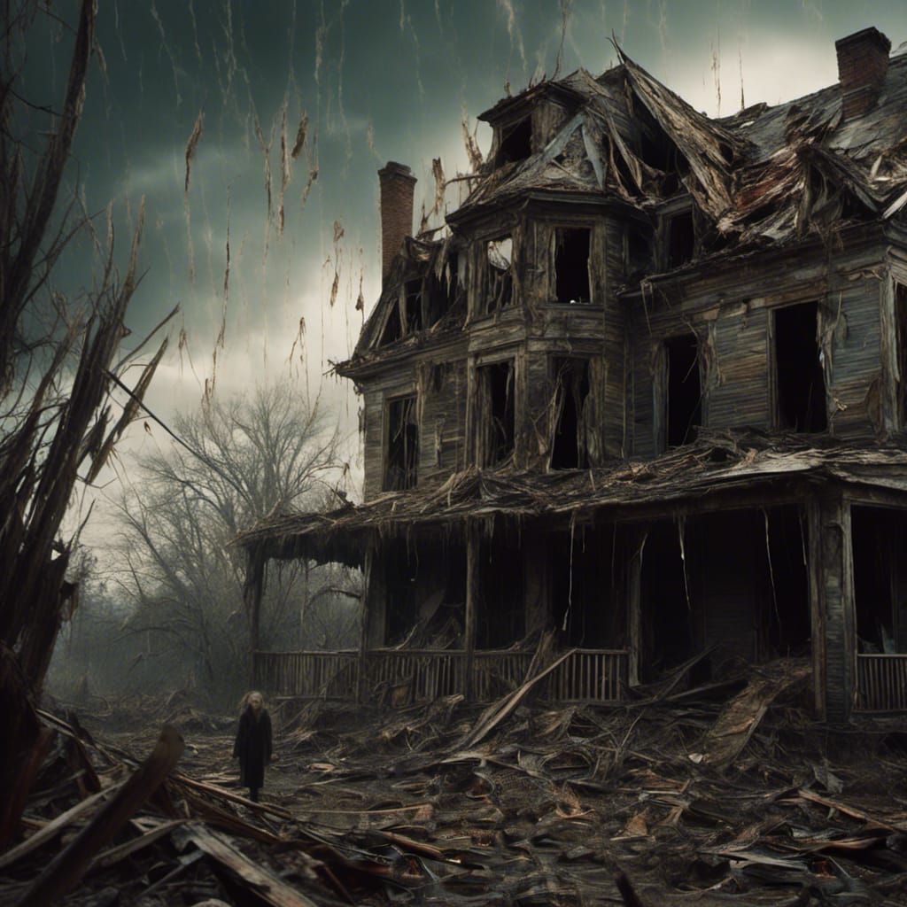 Baby in Tornadoes: Epic Cinematic Digital Painting