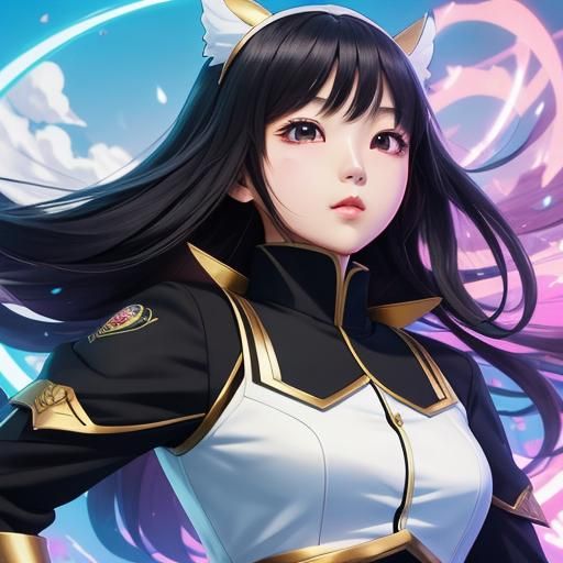 Cute Anime Girl's Graduation: Cel-Shaded Manga Art