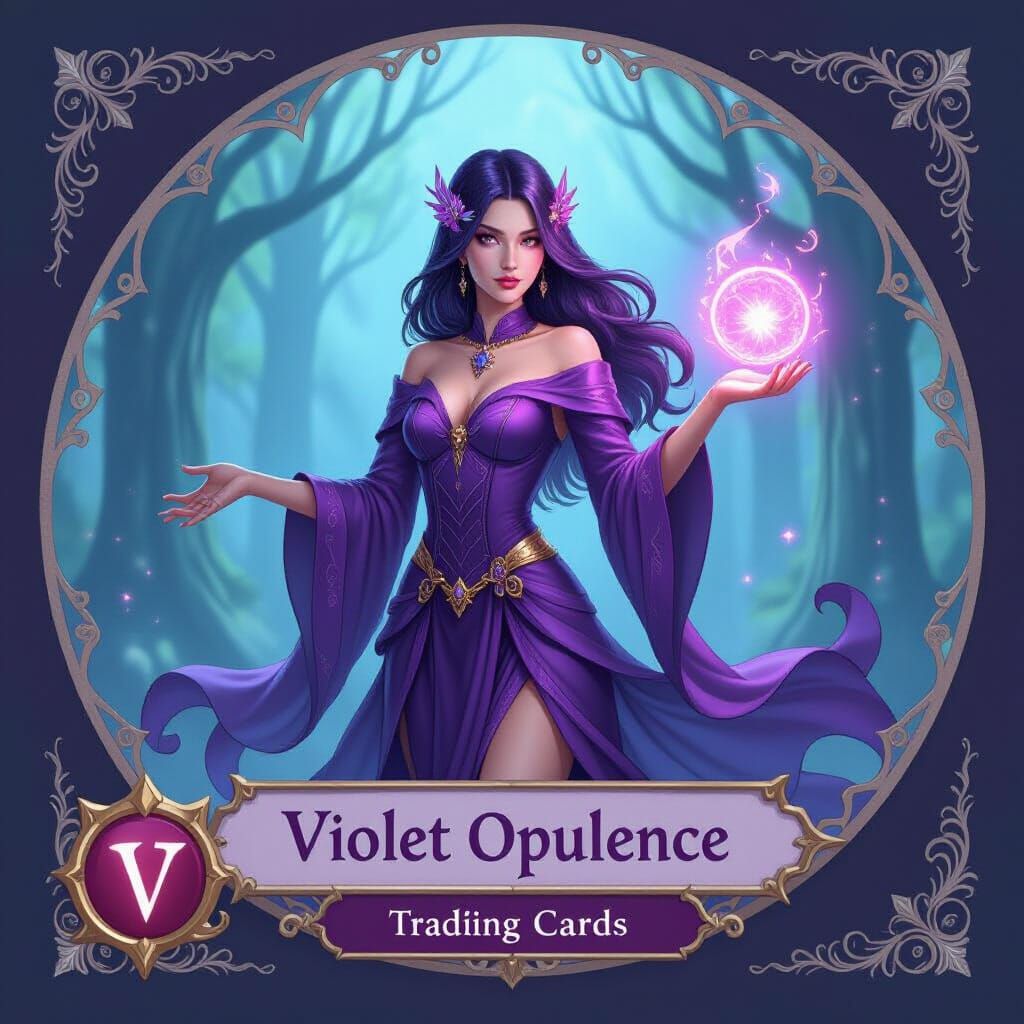 Violet Opulence Magic Trading Card Art