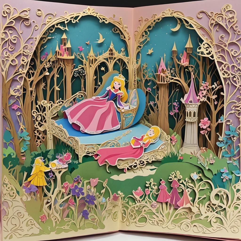 Sleeping Beauty Pop-Up Book Craft