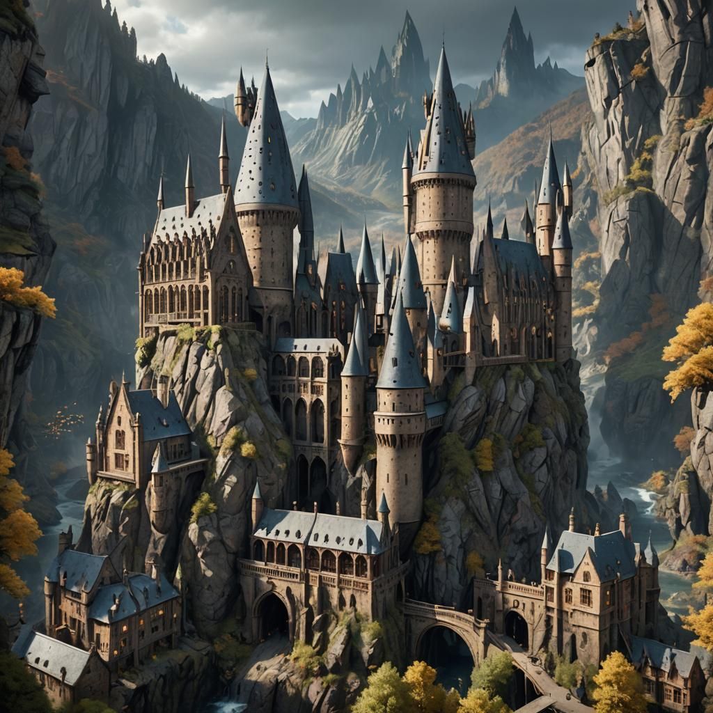 Fantastical Castle Concept Art in Deep Color