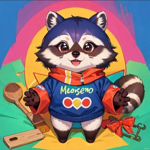 AI Raccoon Generated From Simple Prompt