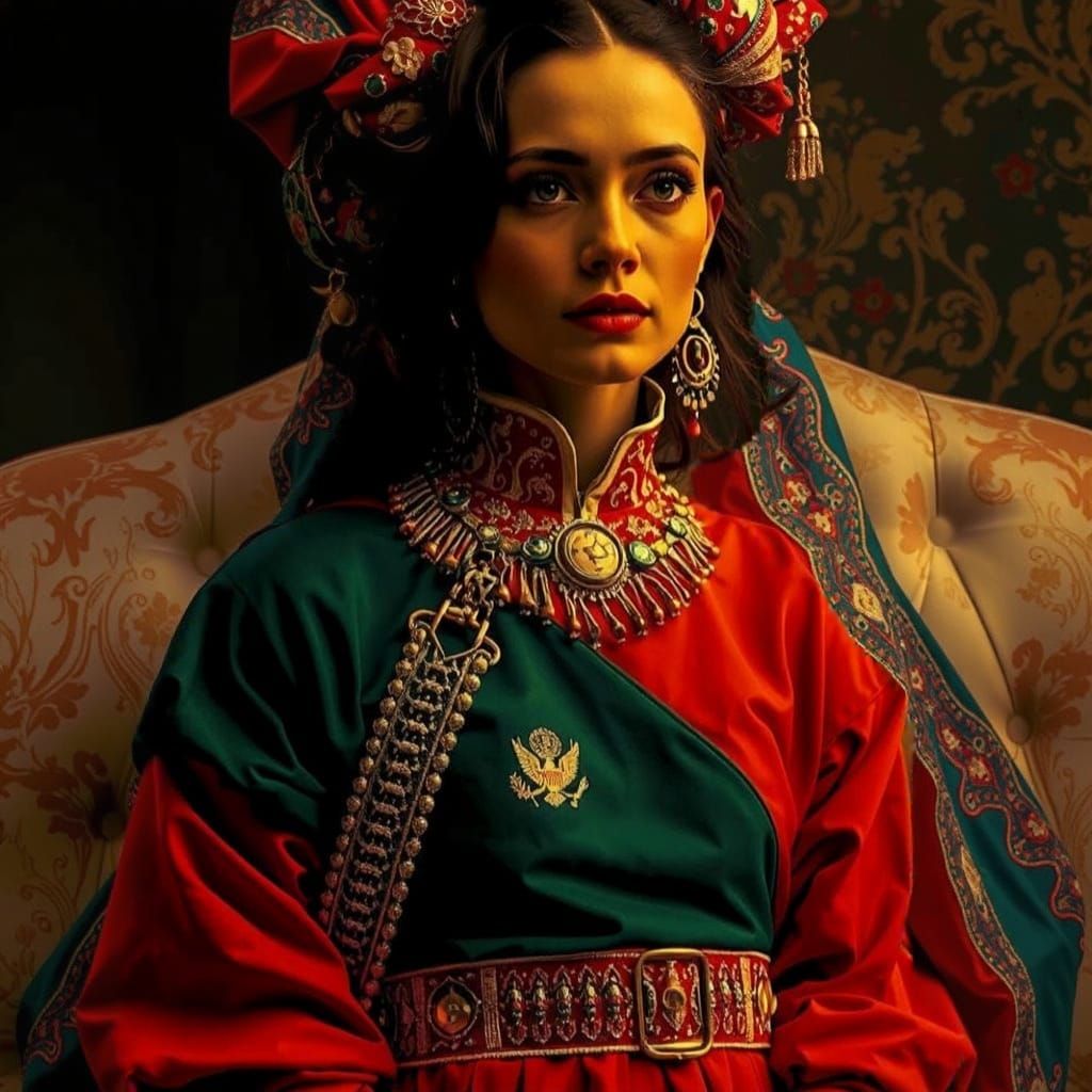 Abstract Swirls of Red and Crimson Hues