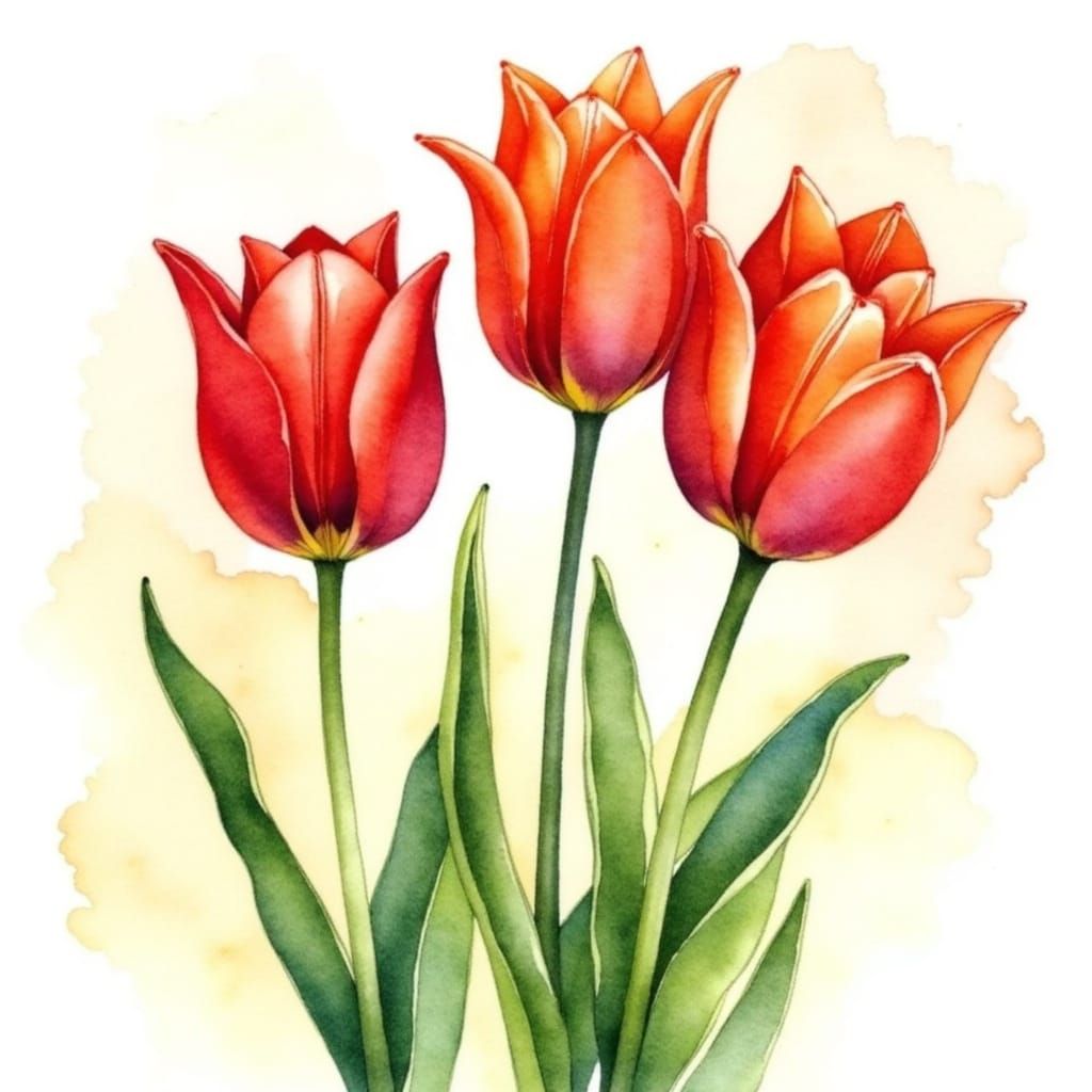 Surreal Japanese Watercolor Blooms