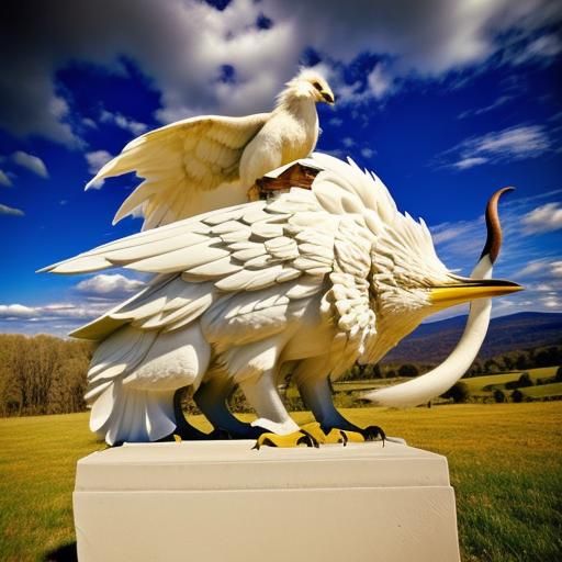 AI Generated Hippogriff Illustration