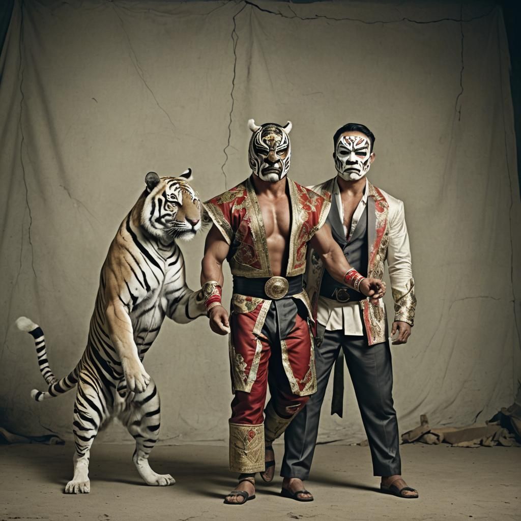Bengal Luchador brothers.
