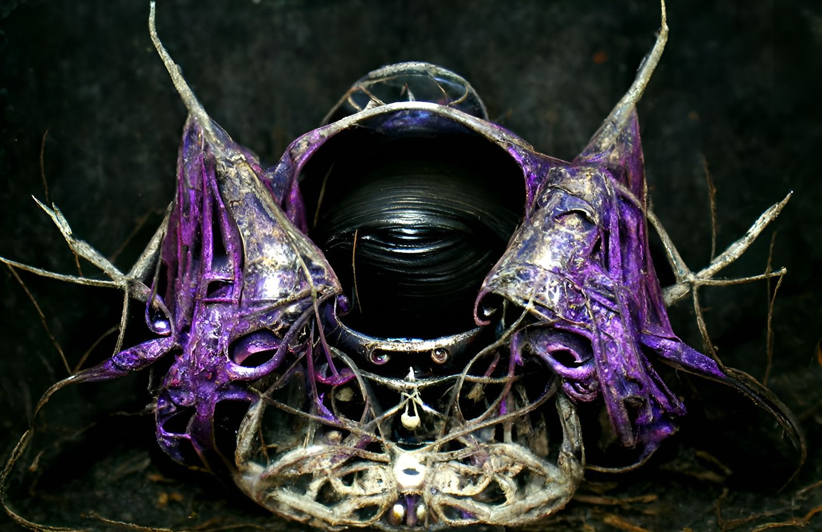 Sinister Steampunk Mask of Dark Wizard