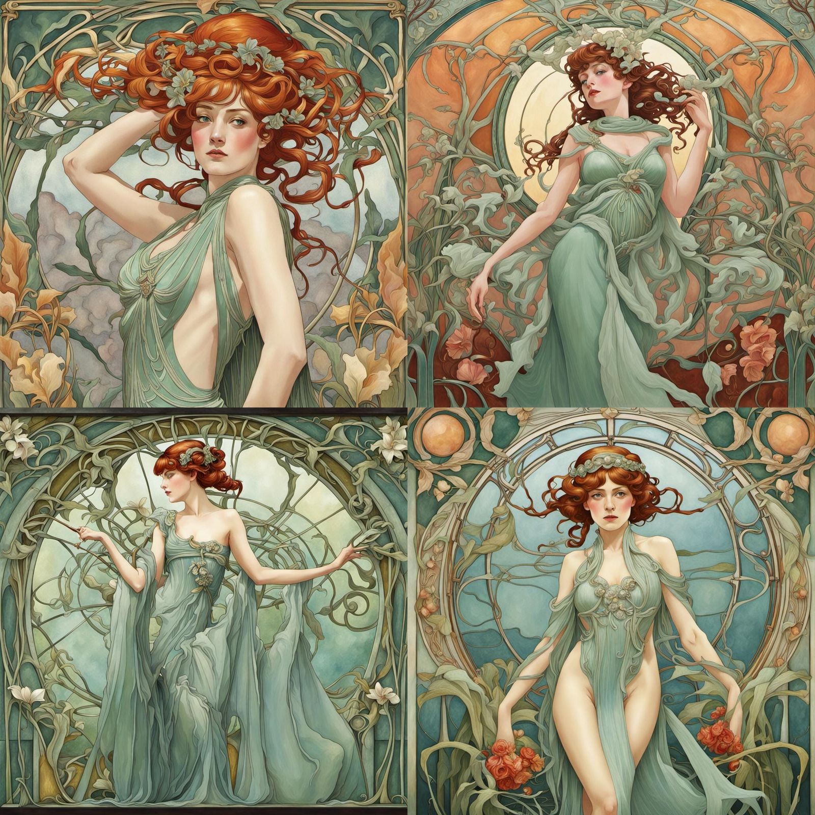 AI Art Nouveau Interpretation