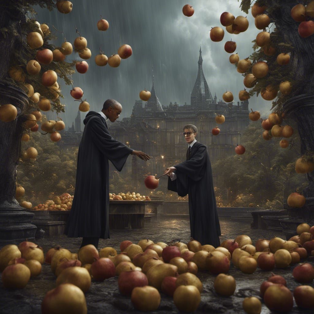 Harry Potter and Obama Pick Apples on Saturn