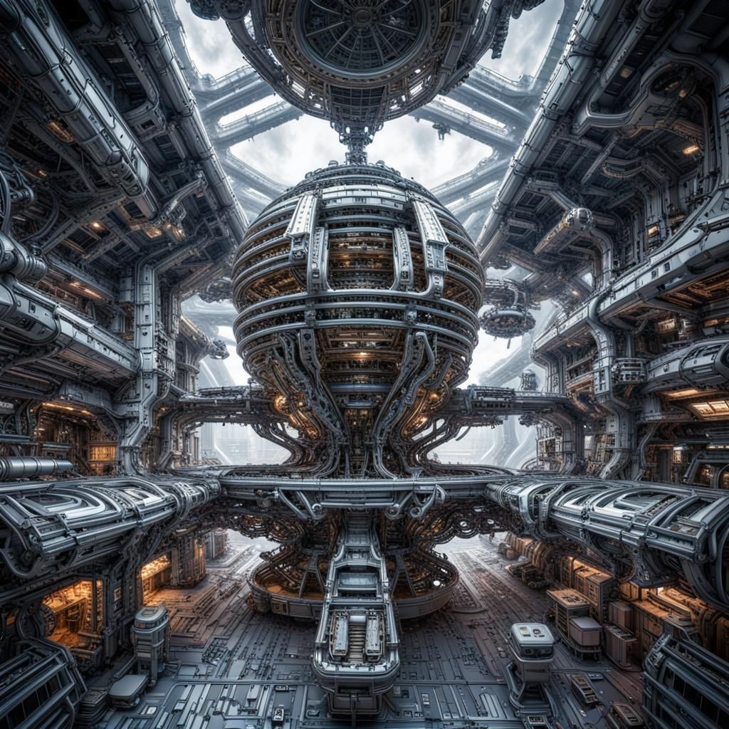 High-Tech Abandoned Mechanical Space Station!!