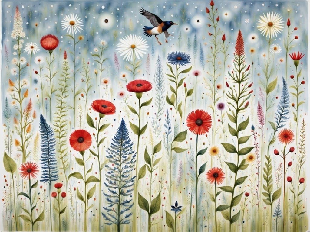 Dreamlike World with Gentle Flux Aesthetic