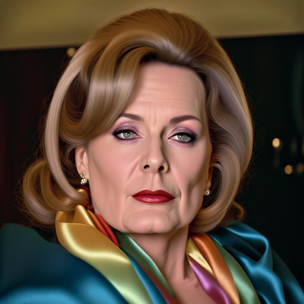 #beautiful #mature #refined #lady #woman #satin #scarf #love...