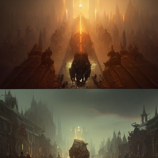 Monkey Army in Dark Fantasy Style