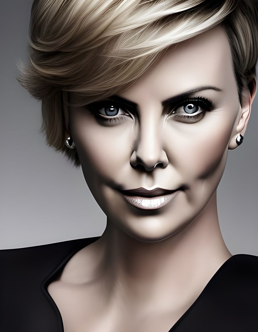 portrait of Charlize Theron