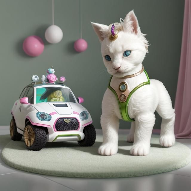 Hyperrealistic Kids Bedroom with Toys and Soft Rugs