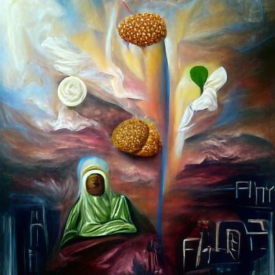 Woman in Prayer: Serene Digital Art