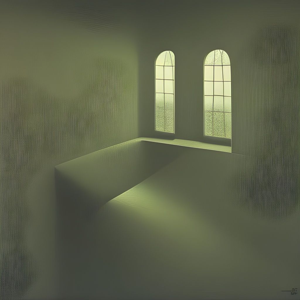 Nightmarish Landscape Inspired by Basquiat and Beksinski