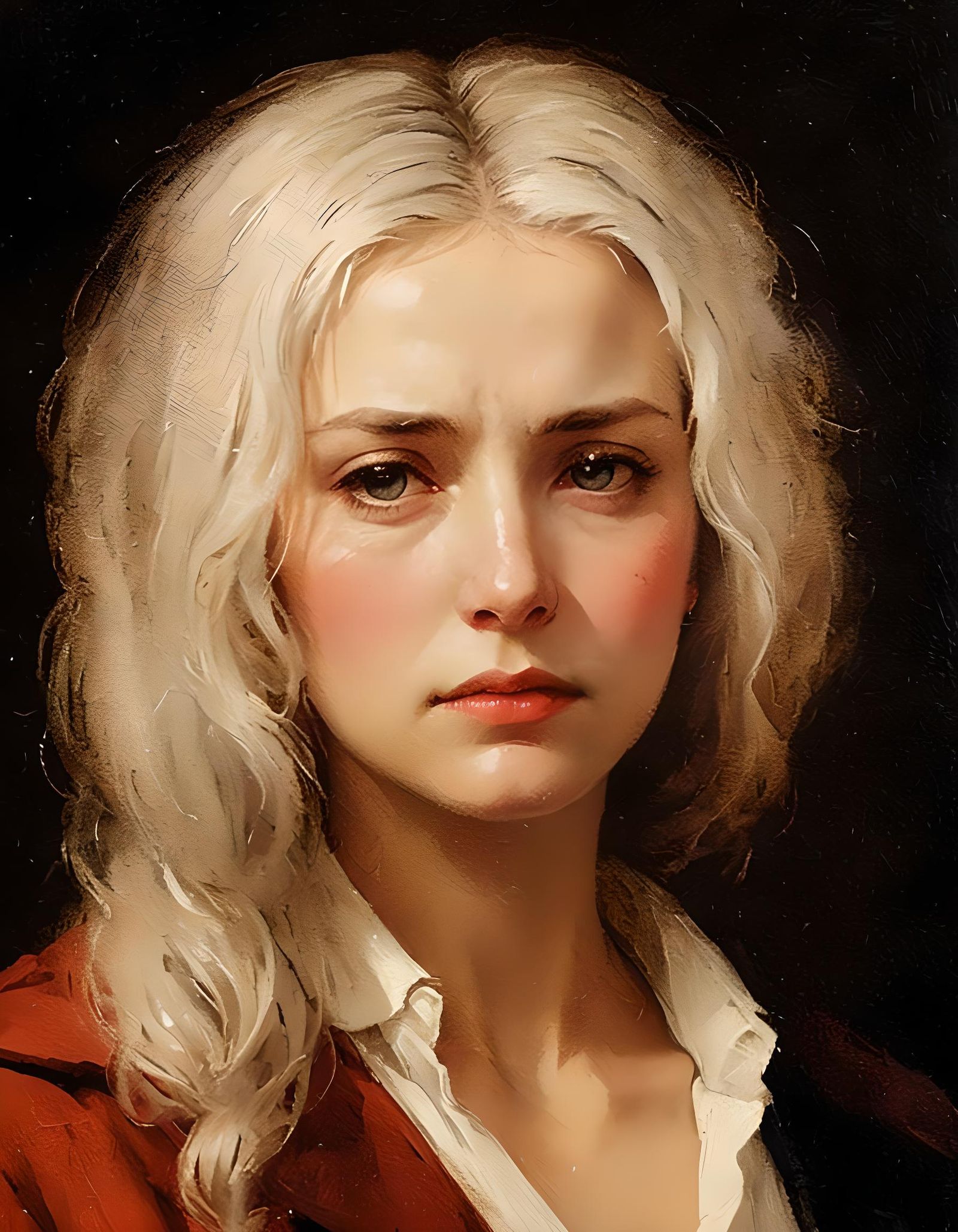 Melancholy Beauty: A Portrait of Sorrow