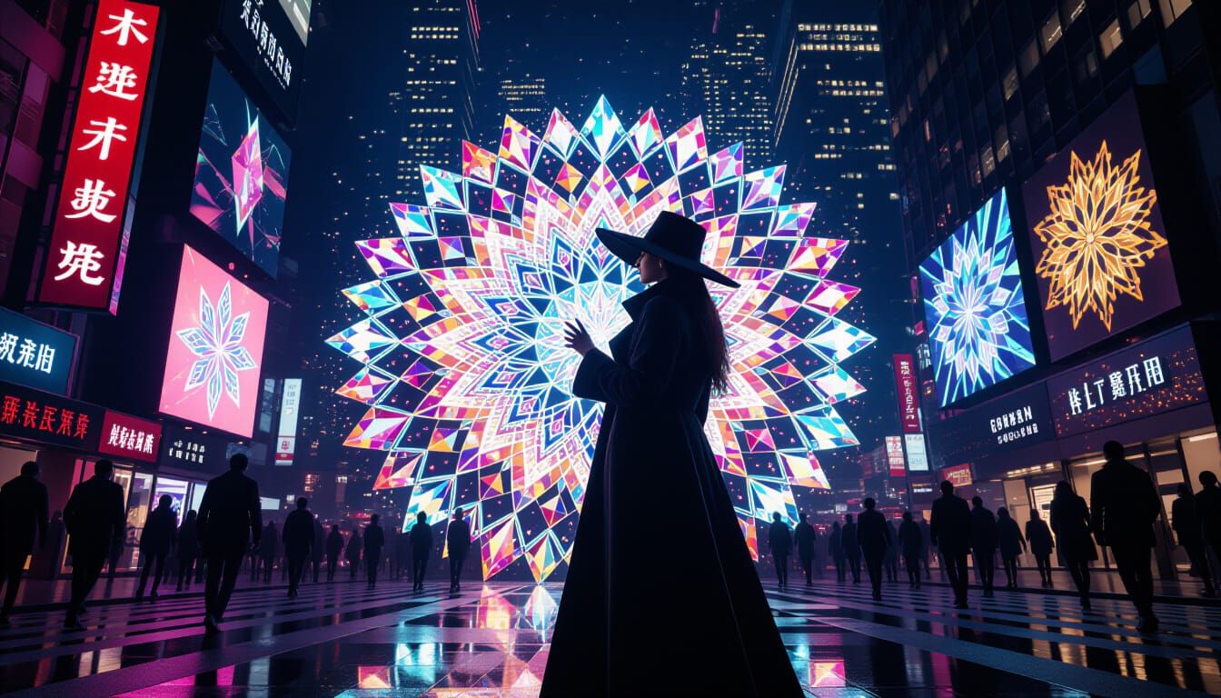 Photographer Captures a Crystal Mandala in Cityscape