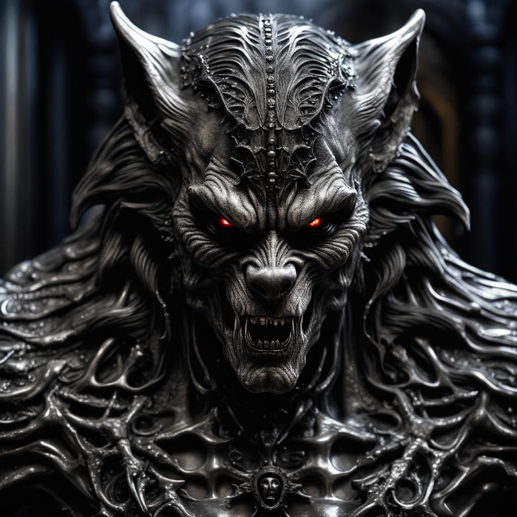 Gothic Werewolf in Dark Fantasy Style